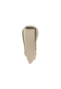 Beige färgprov med en glänsande finish, som har en slät textur och oregelbundet mönster, som visar mjuka, neutrala nyanser.
