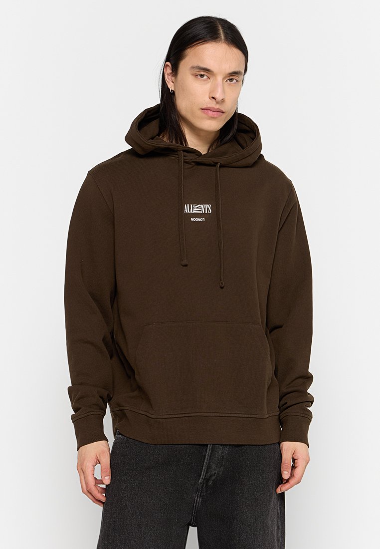 AllSaints Hoodie donkerbruin