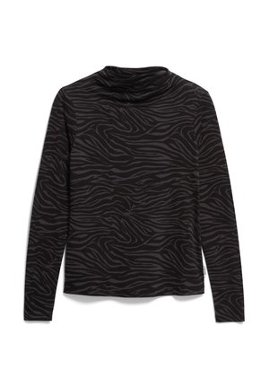 ARMEDANGELS CALUNAA ZEBRARAA - Langarmshirt - black