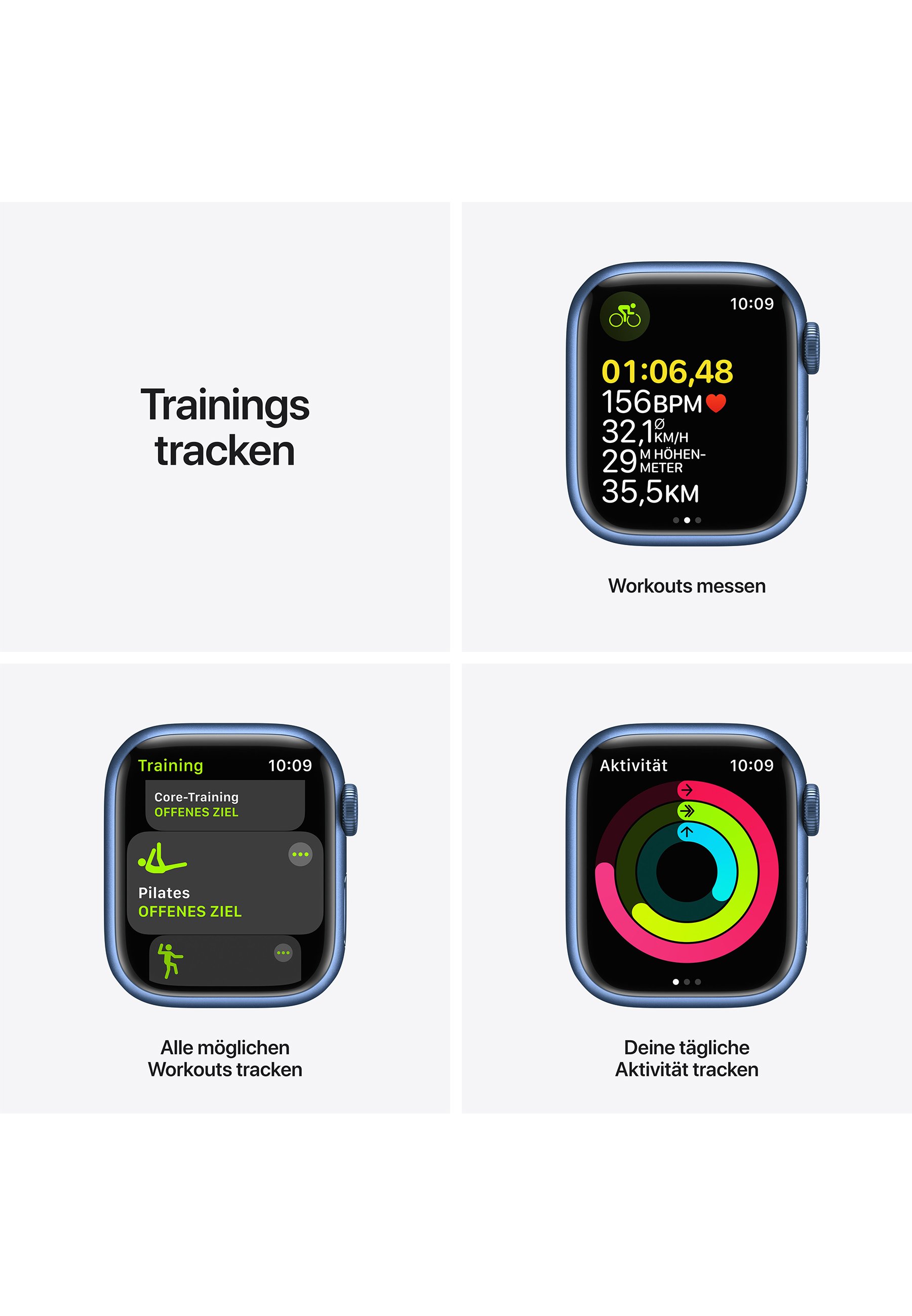 Apple APPLE WATCH SERIES 7 41MM (GPS) - Smartwatch - blue/blu - Zalando