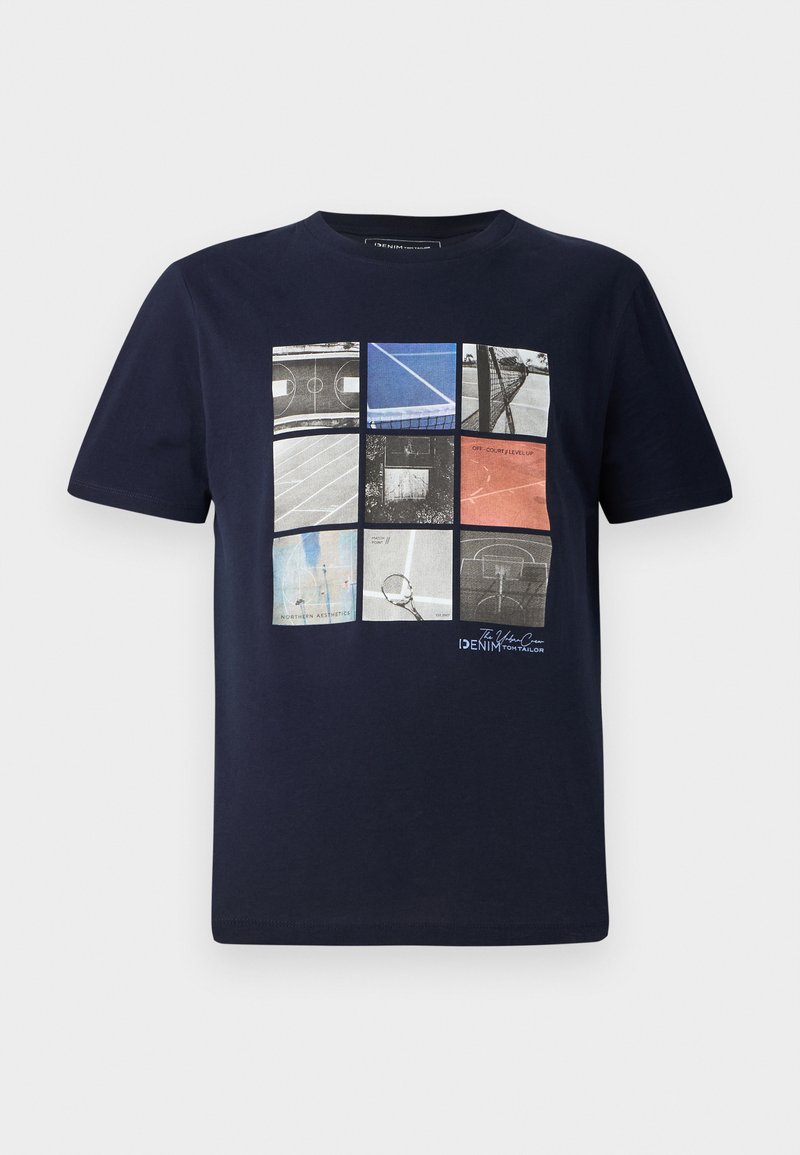 Tom Tailor Denim T-shirt print donkerblauw Tom Tailor Denim T-shirt print donkerblauw