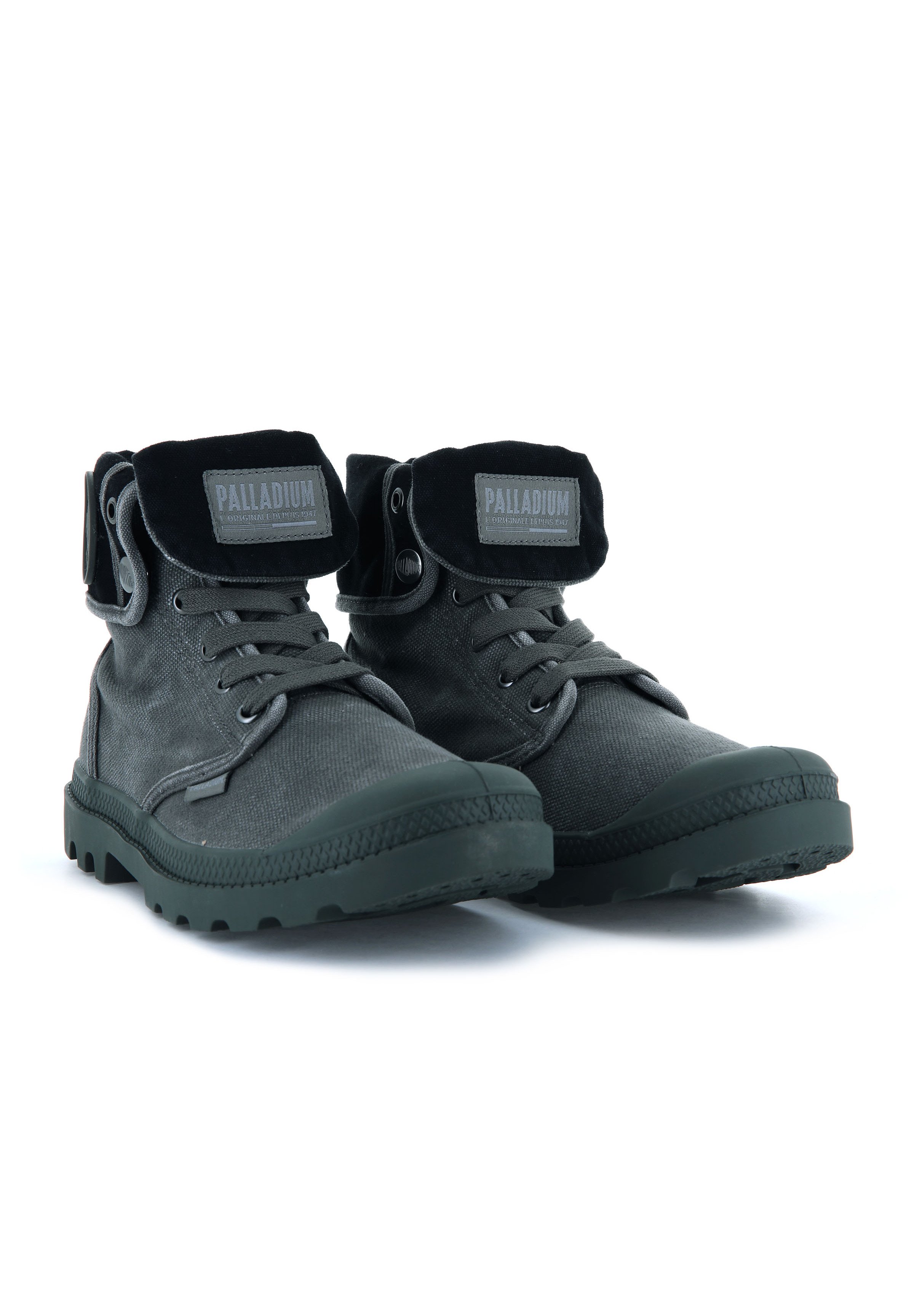 Palladium BAGGY - Sneakers hoog - metal black/grijs - Zalando.nl