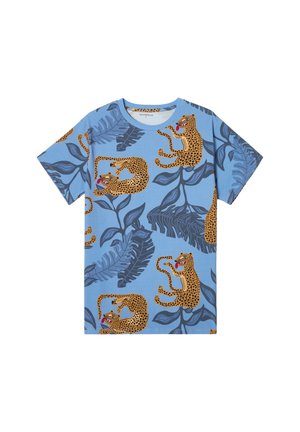 DAY LEOPARD AOP - Print T-shirt - sky blue