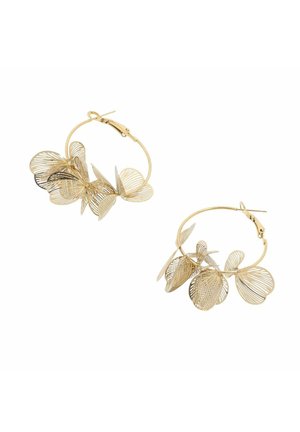 CERCHI CON PETALI - Orecchini - gold-coloured