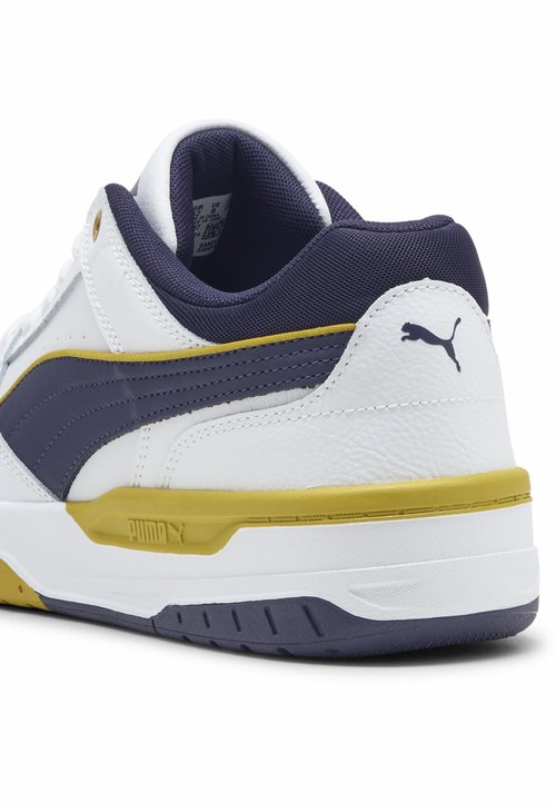 PUMA REBOUND RETRO SNEAKERS UNISEX - Skate shoes - white-deep plum-dazzling yellow — foto 3