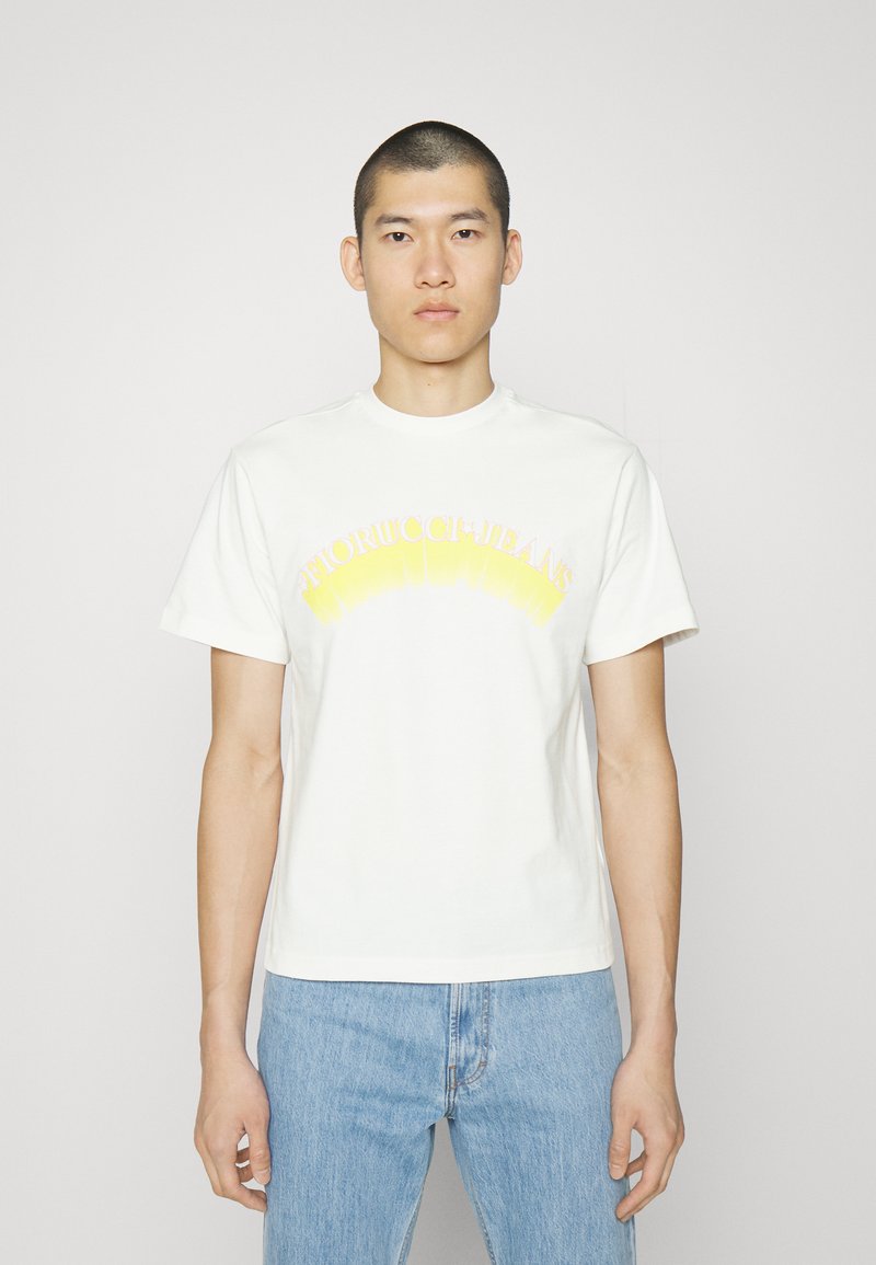 Fiorucci FLOCKED ARCH LOGO Tshirts print cream/offwhite Zalando.dk
