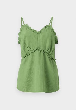 Pieces, PCAPRIL V NECK - Μπλούζα - forest green