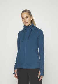Athleta TRIUMPH HOODIE - Camisola com fecho - dark sardinia blue