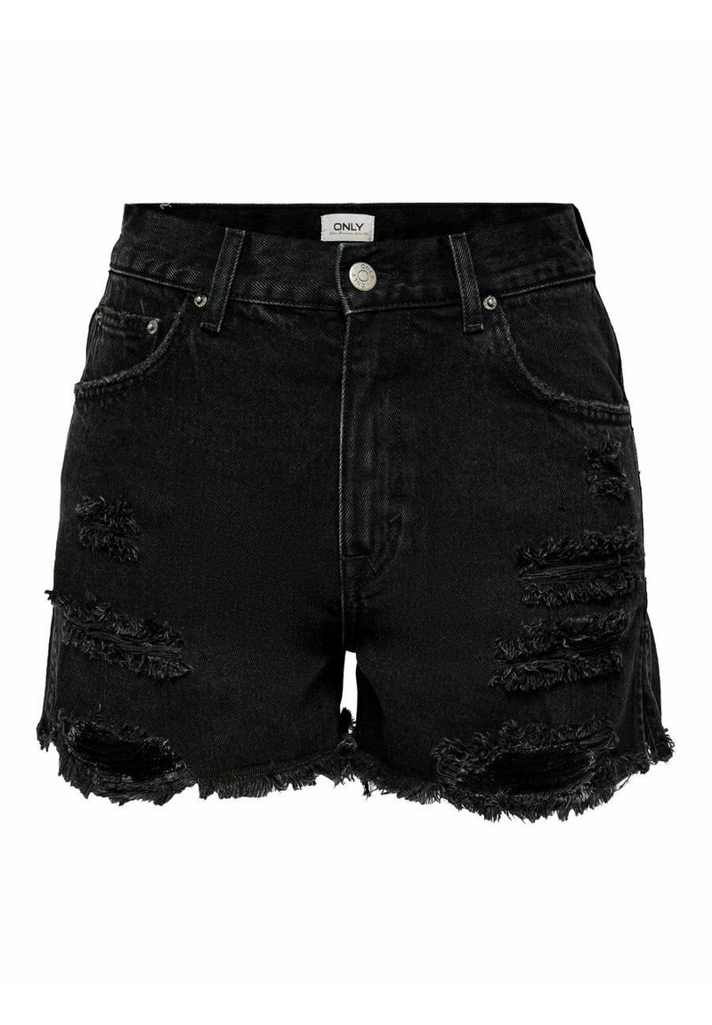 ONLY HAPPY Jeans Shorts washed black/dunkelgraumeliert Zalando.de