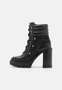 ASHER BOOTIE - Snørestøvletter - black