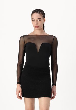 Gina Tricot Tričko s potlačou - black