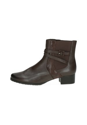 Caprice ELEGANTE H-WEITE - Bottines de cowboy / motard - dk brown comb