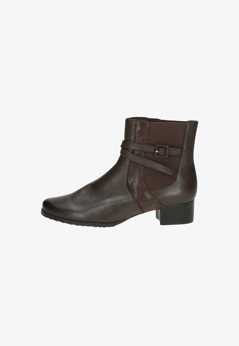 Caprice ELEGANTE H-WEITE - Kauboi/mootorratturi poolsaapad - dk brown comb
