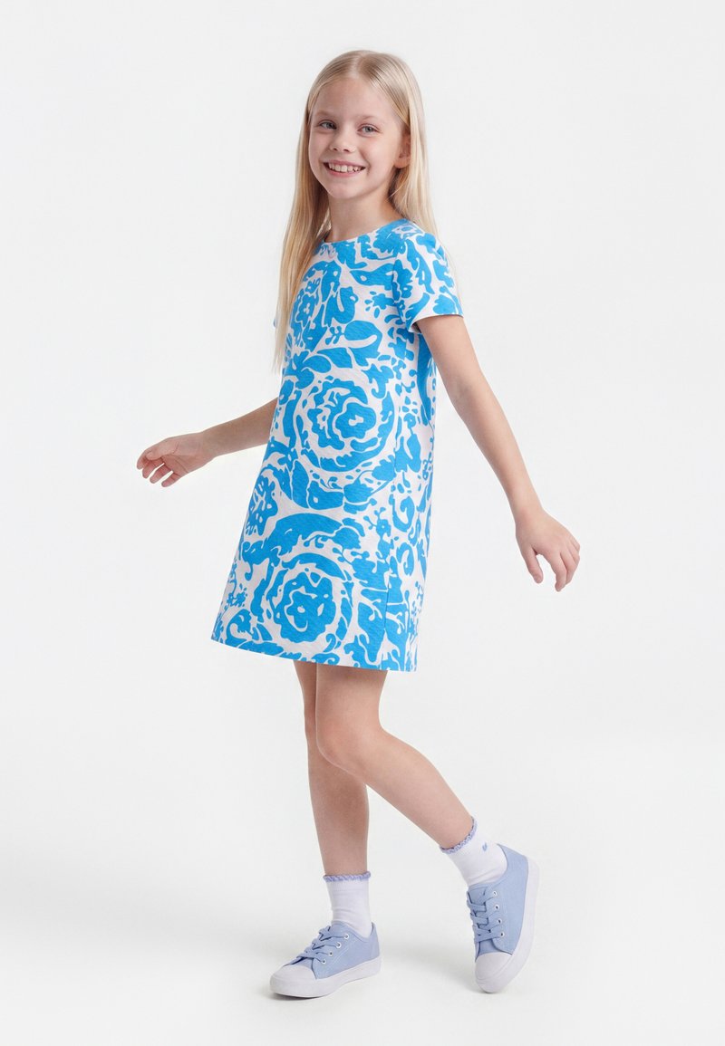 Versace DRESS BAROCCO KIDS - Φόρεμα ημέρας - white/azure blue