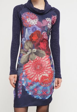 Gebreide jurk - dark blue