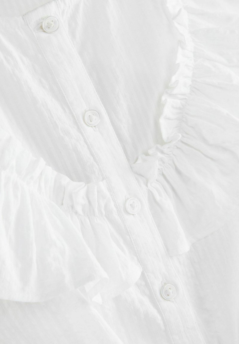 Kinder T-Shirts | Next TIE FRONT FRILL Bluse white/weiß - NO36604 Kinder T-Shirts | Next TIE FRONT FRILL Bluse white/weiß - NO36604