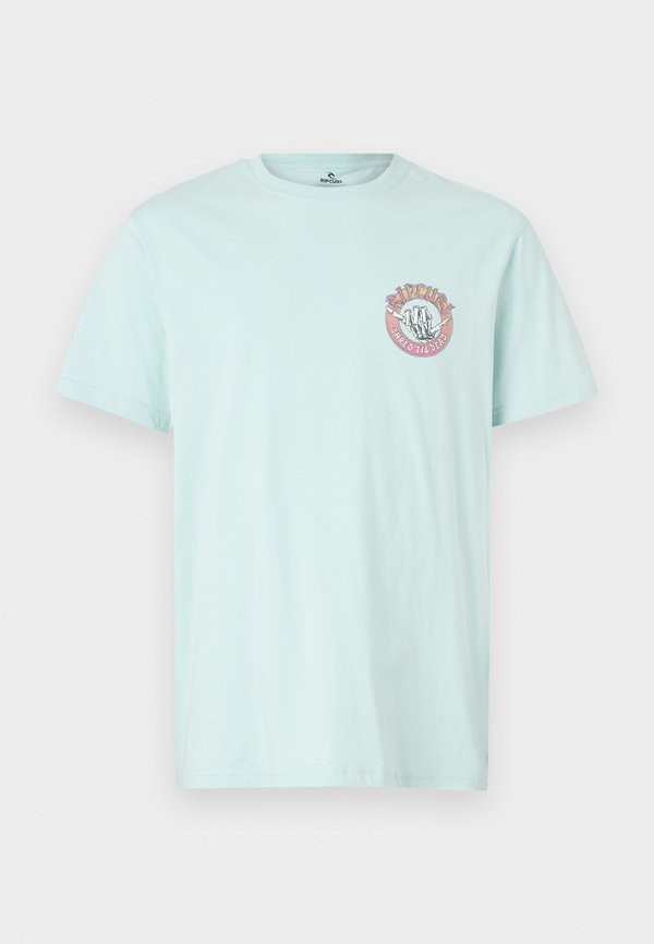 SHRED TIL TEE UNISEX - Print T-shirt - light aqua4