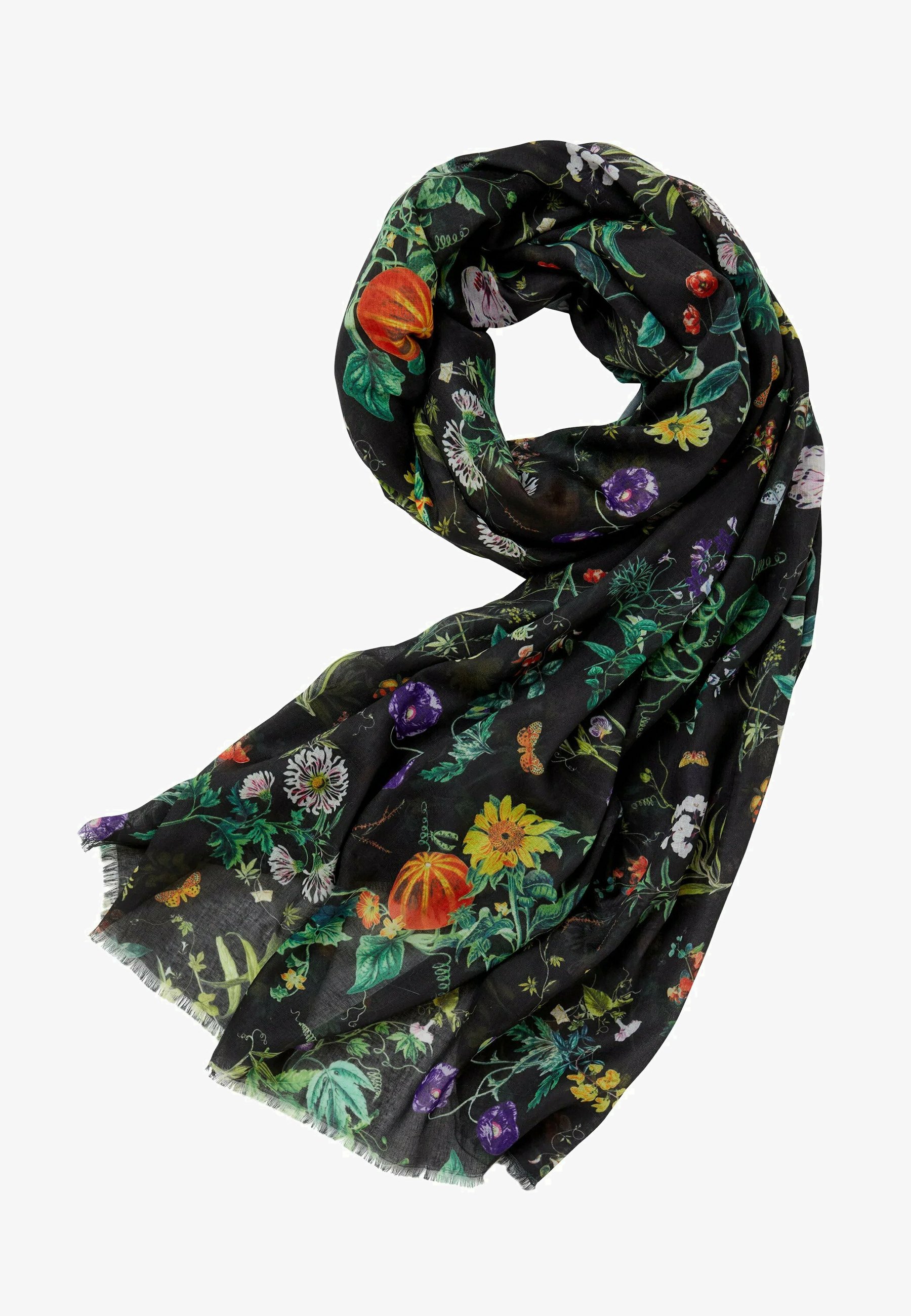 Silk Cotton Emerald Foulard Scarf Caterina Quartana Silk Cotton Emerald Foulard Scarf Caterina Quartana
