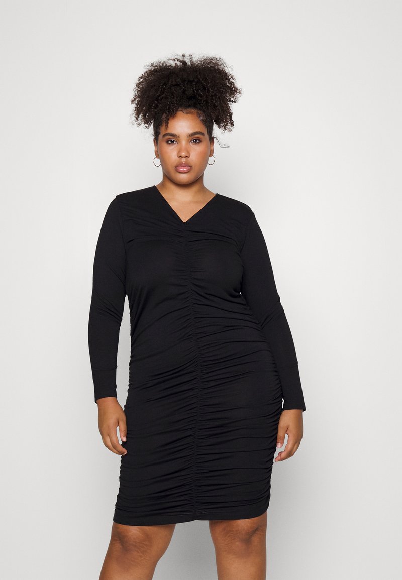 Noisy May Curve NMCEMRE  RUCHING  CURVE - Vestido de cocktail / Vestido de festa - black
