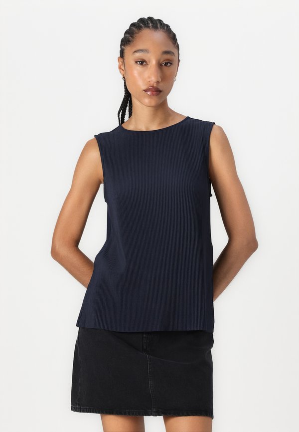 PLISSEE CREW NECK - Top4