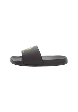 SKYE - Badsandal - black yellow