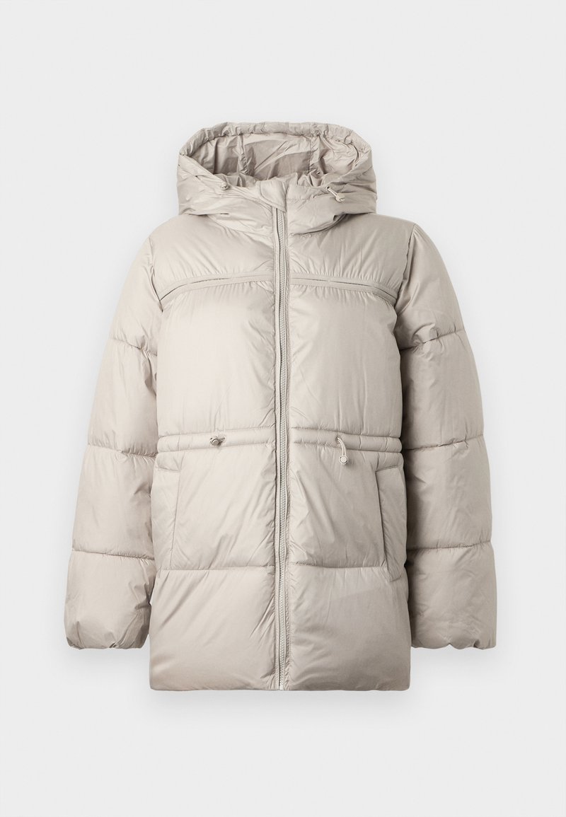 Object Wintermantel lichtgroen gemêleerd