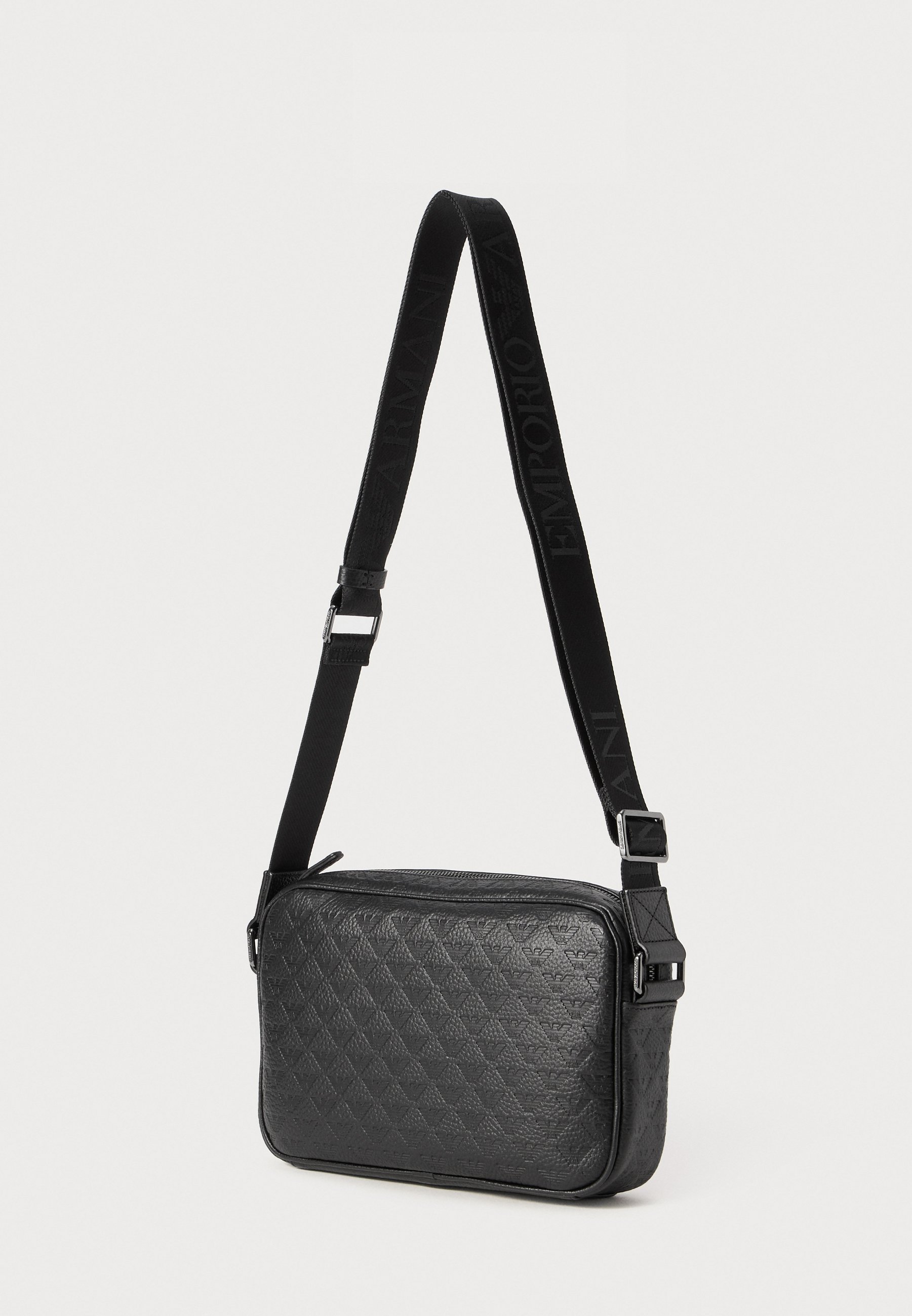 Emporio Armani CROSSBODY - Cross body bag - black beauty/black