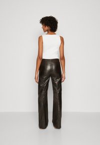 DAY Birger et Mikkelsen MILO SLEEK  - Pantalon en cuir - licorice