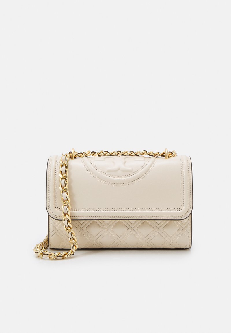 Tory Burch FLEMING SMALL CONVERTIBLE SHOULDER - Taška s příčným popruhem - new cream