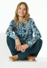 Schiesser LANGER SET - Nachtwäsche Set - blue