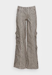 BDG SWIRLPRINT - Calças cargo - ecru