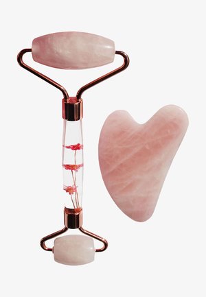 ROSENQUARZ ROLLER UND GUA SHA - THE SOULCARE KIT - Accessoires soin du corps - rose