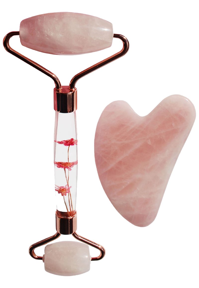 ARI ANWA Skincare ROSENQUARZ ROLLER UND GUA SHA - THE SOULCARE KIT - Accessori skincare - rose