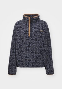 HELVETIA™ II PRINTED CROPPED HALF SNAP - Felpa in pile - black