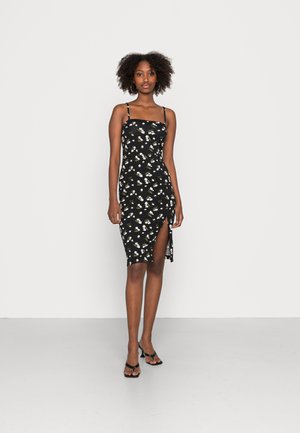 Jersey dress - black/multi coloured