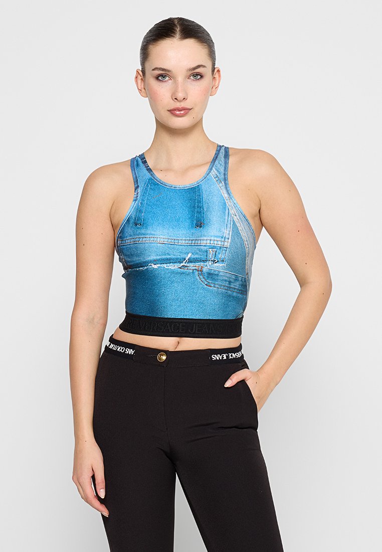 Versace Jeans Couture Top lichtblauw