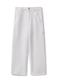 FLOWY WORKER STYLE - Jean droit - white