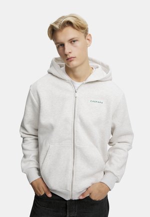 Caspara COSMO - Tröja med dragkedja - grey melange