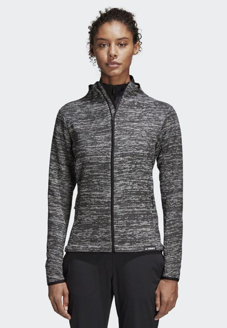 adidas knit fleece jacket