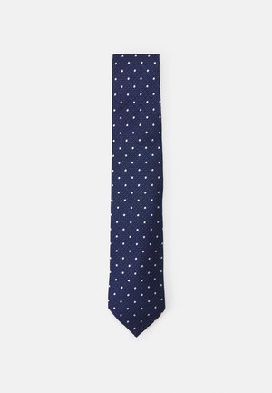 STRUCTURED CLASSIC DOT TIE - Kaklaraištis - navy