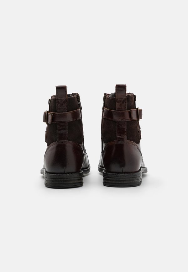 LEATHER - Lace-up ankle boots - cognac2