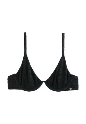 Next, NON PADDED UNDERWIRED - Bikinitop - black crinkle
