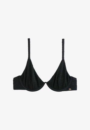 Next, NON PADDED UNDERWIRED - Bikinitop - black crinkle