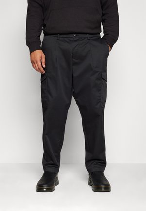 JPSTBILL JJCLEAN TAPERED - Cargobukser - black