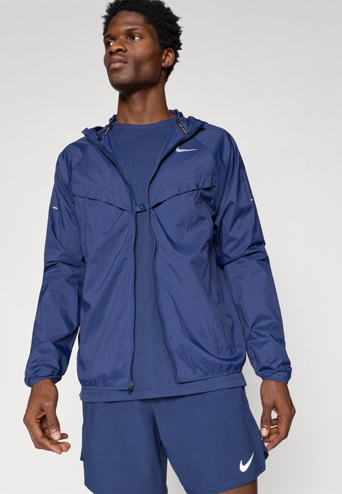 Nike STRIDE JACKET - Windbreaker - midnight navy/reflective silver-coloured — photo 4
