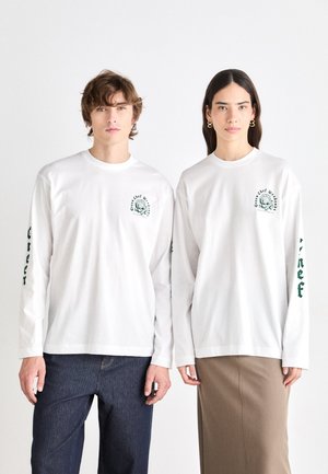 AFFIRM GREEN CHEF UNISEX - Tops ar garām piedurknēm - white