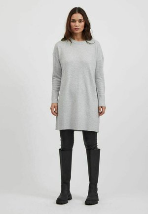 LANGARM- - Abito in maglia - light grey melange