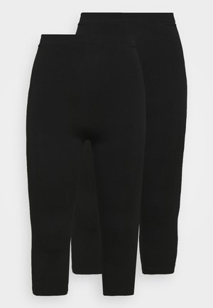 2 PACK - Leggings - black