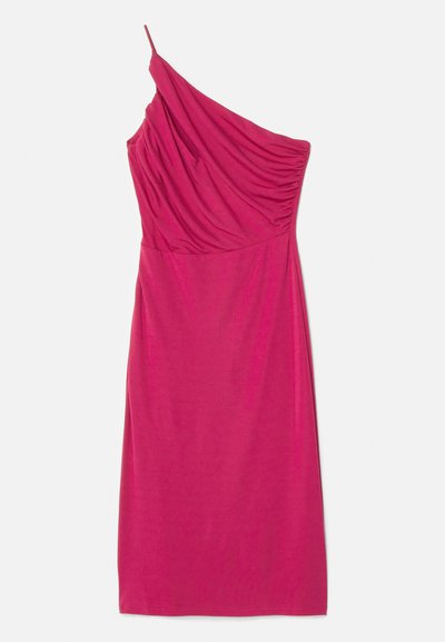 Et Ochs RUTH ONE SHOULDER MIDI DRESS - Φόρεμα από ζέρσεϊ - carmine