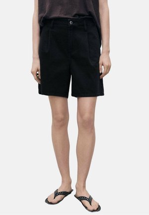 Jeansshort - black denim